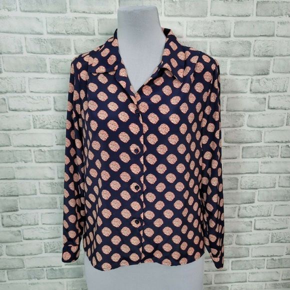 Vintage Worthington Essentials Navy‎ Long Sleeve - Picture 1 of 7